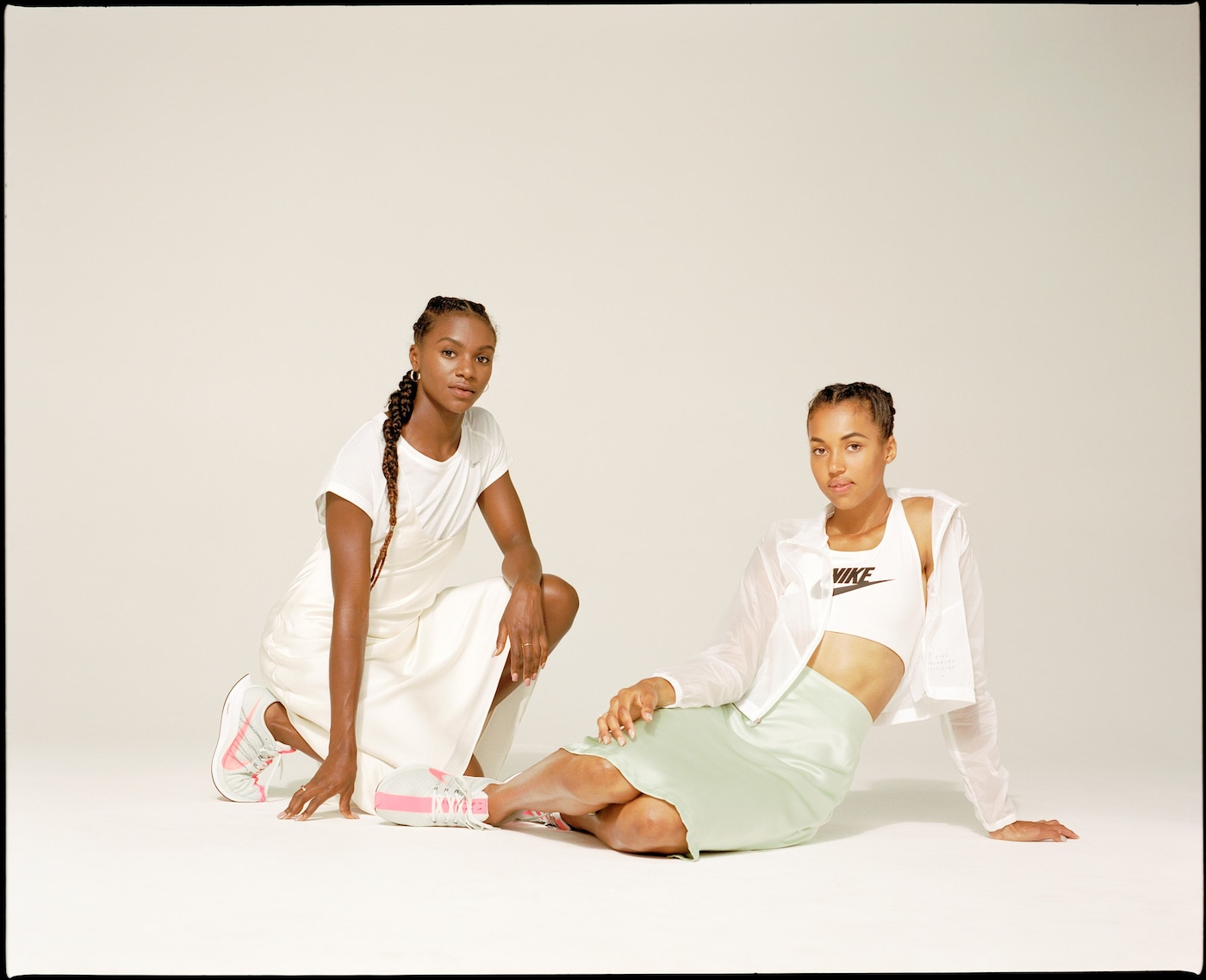 Dina Asher-Smith and Morgan Lake