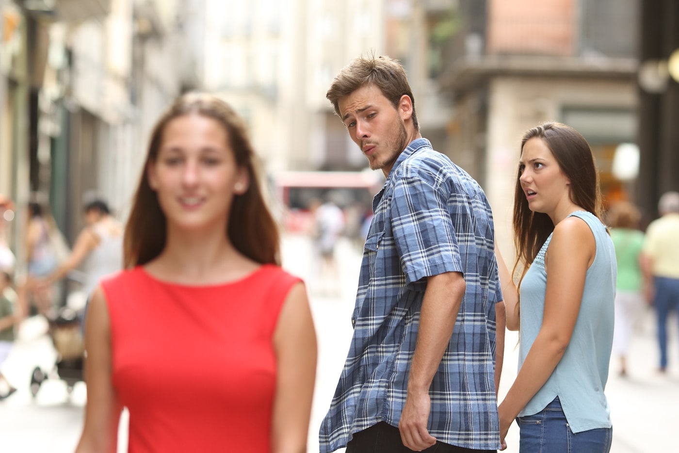 distracted boyfriend