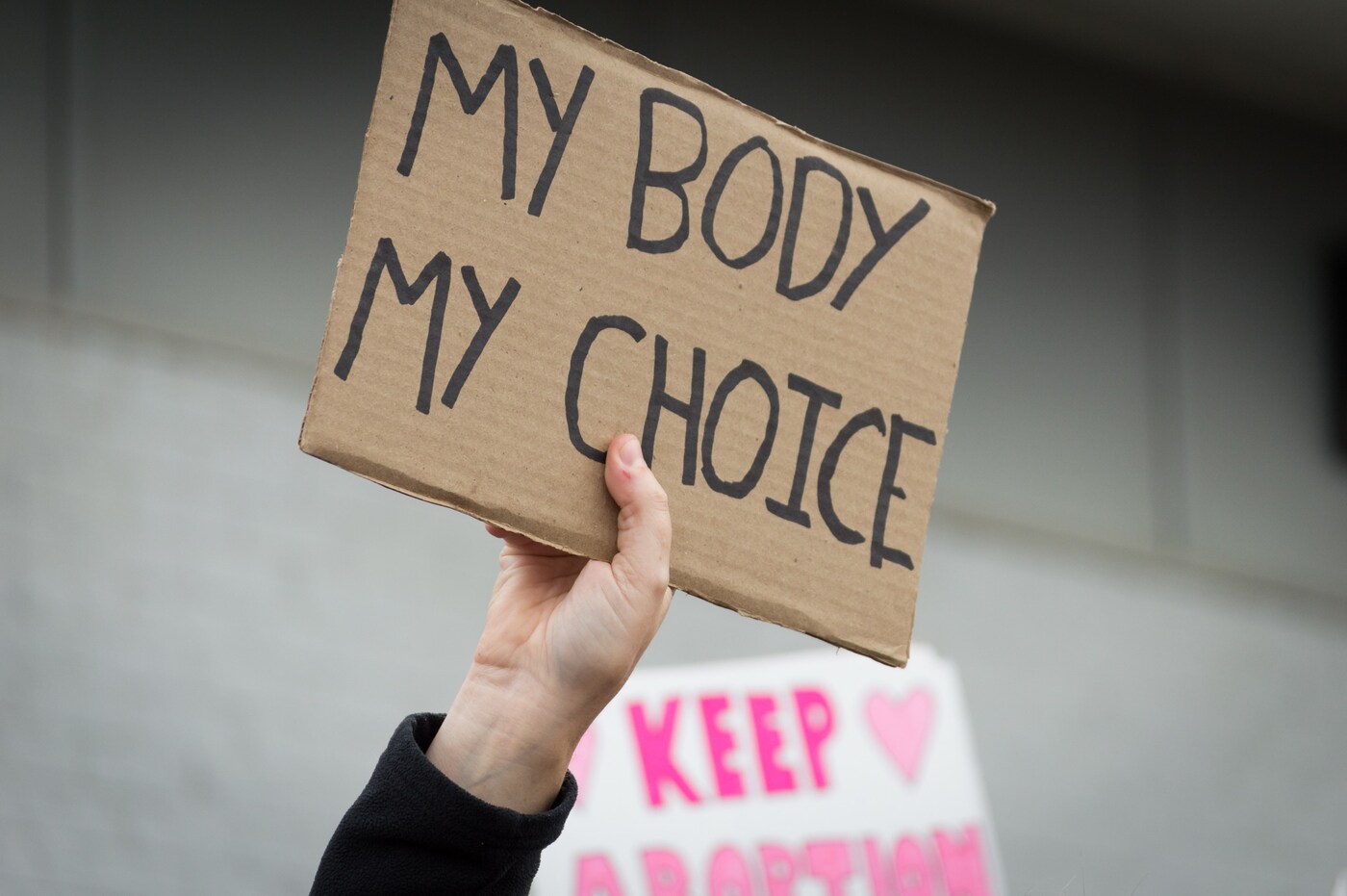 Pro-choice protest abortion sign