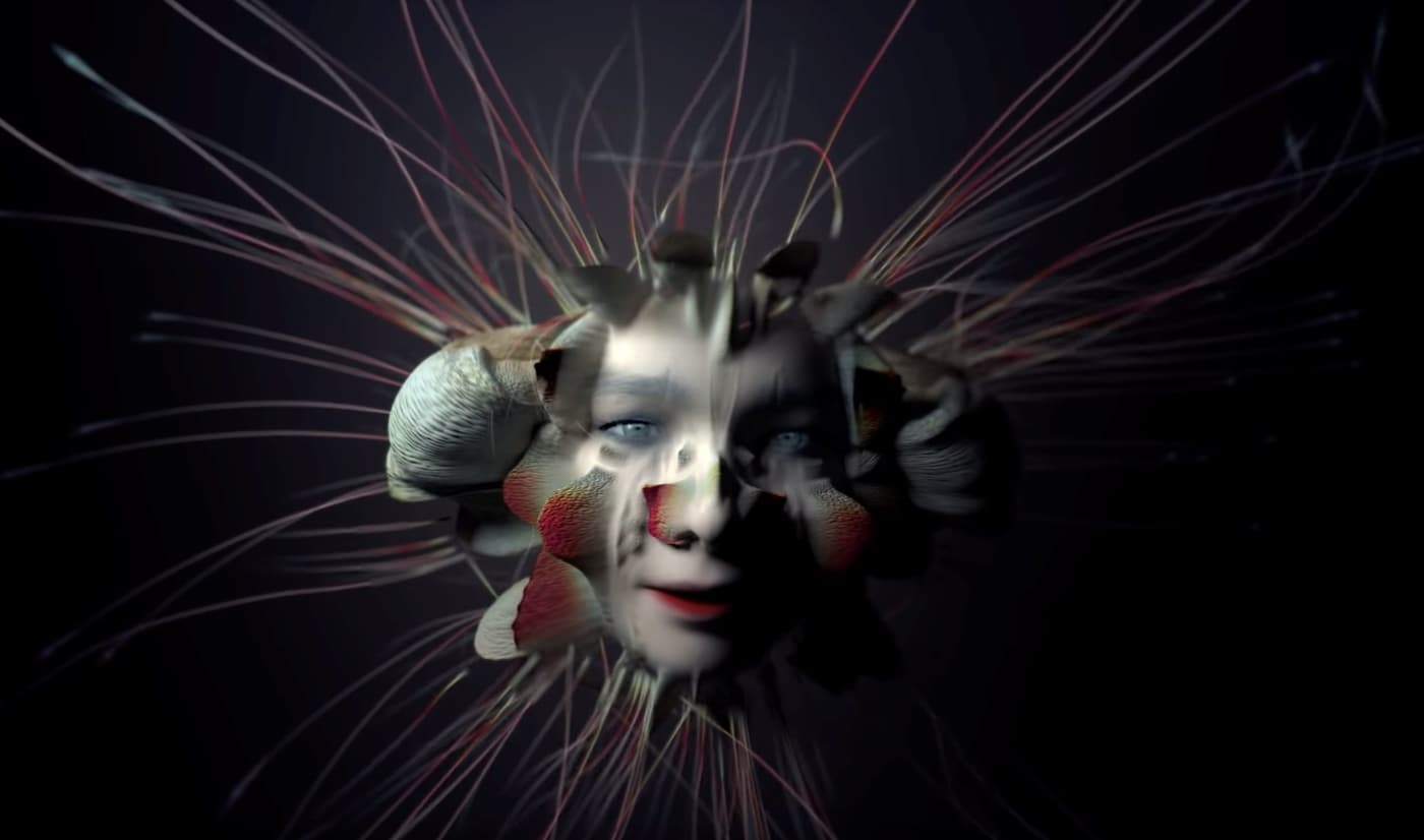 Still from Björk’s new Tabula Rasa video