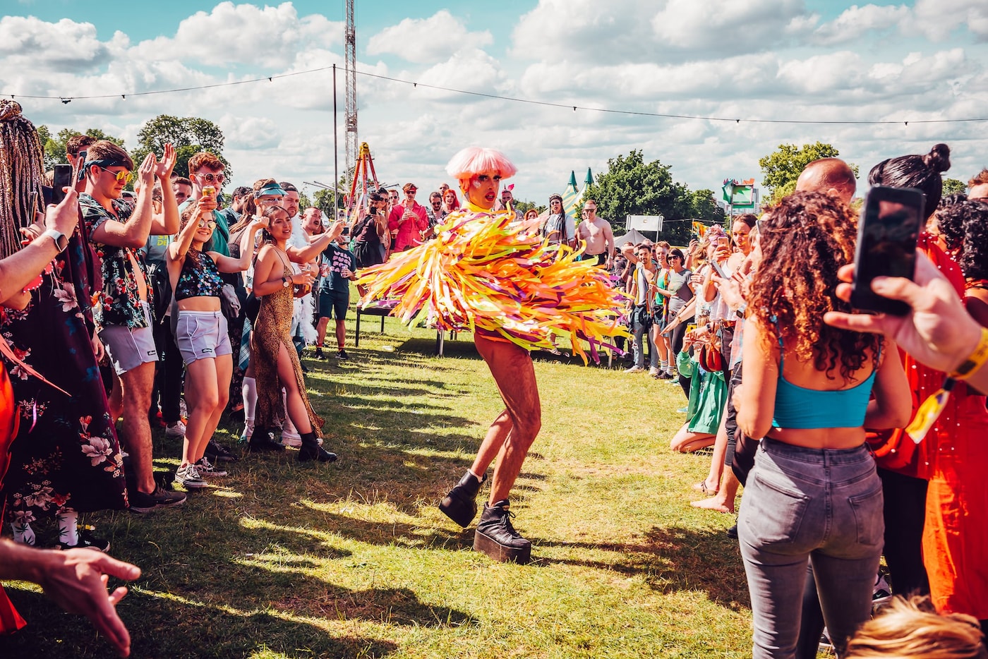 A drag queen at Mighty Hoopla festival