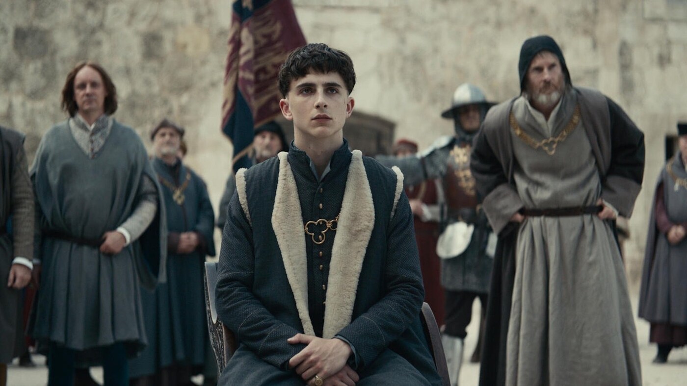 Timothee Chalamet the king film trailer 