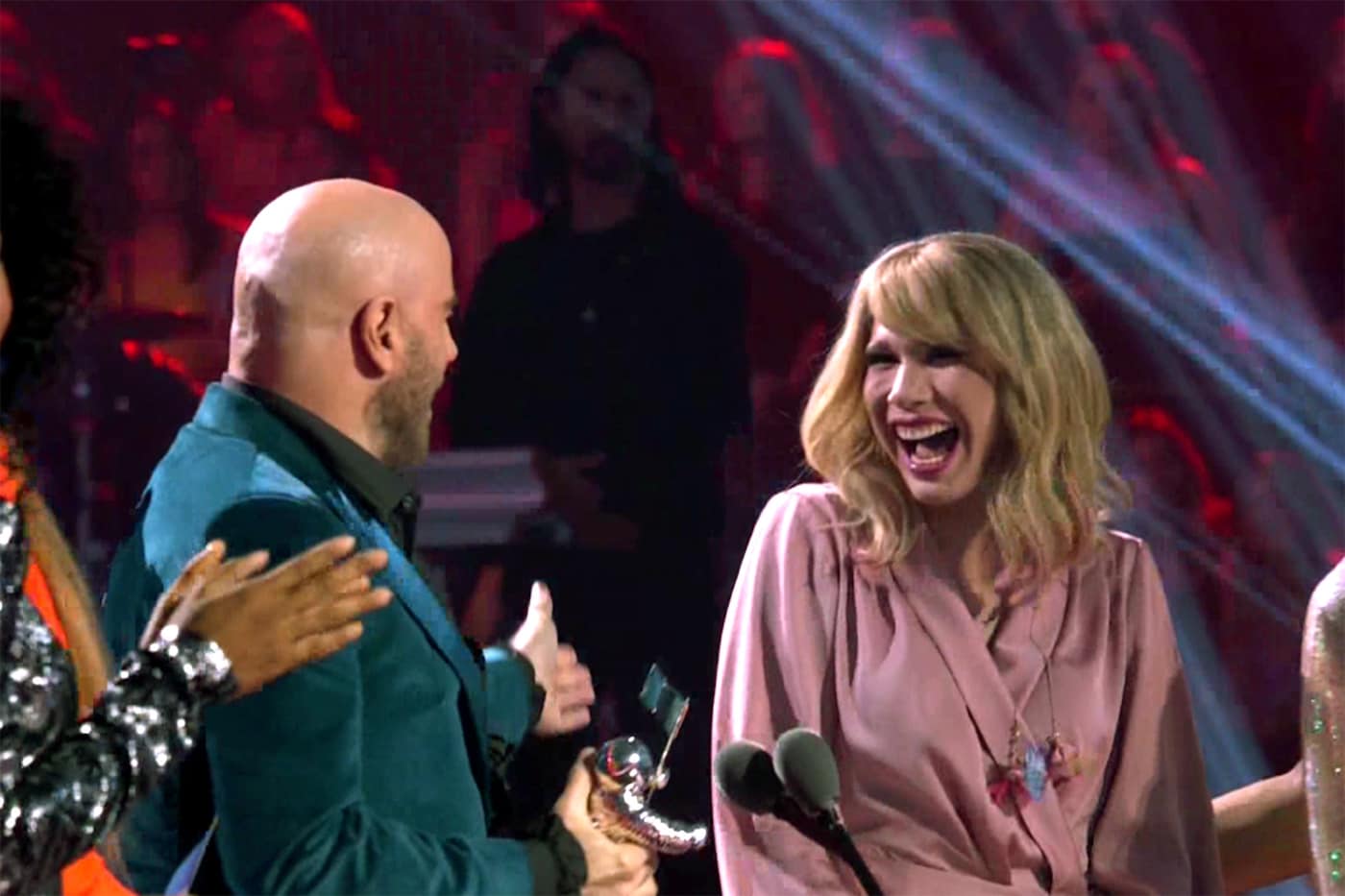 John Travolta and drag queen Jade Jolie, Taylor Swift VMAs