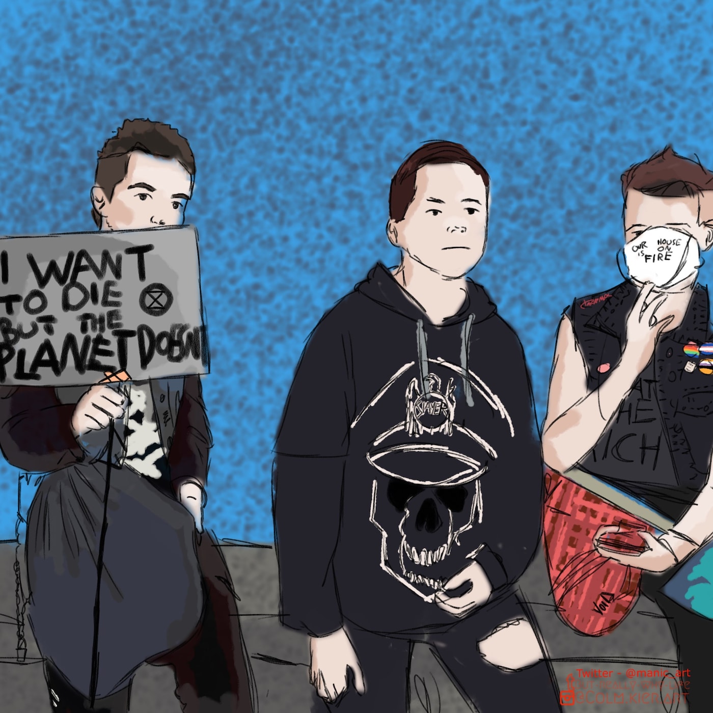 Punk kids at London Climate Strike