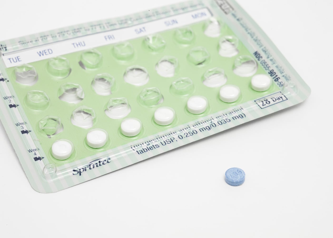 Once-a-month contraceptive pill
