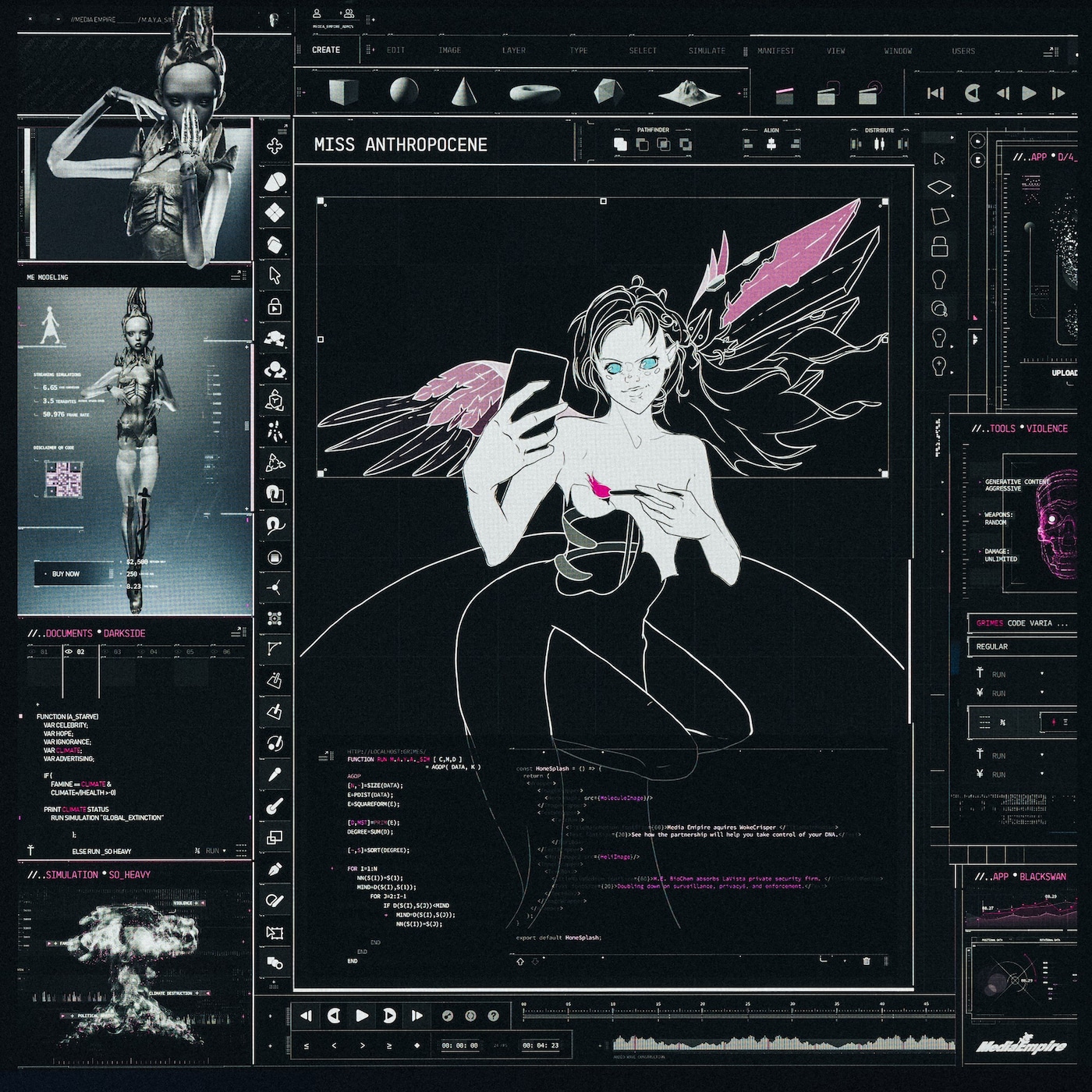 Grimes - Miss Anthropecene cover art