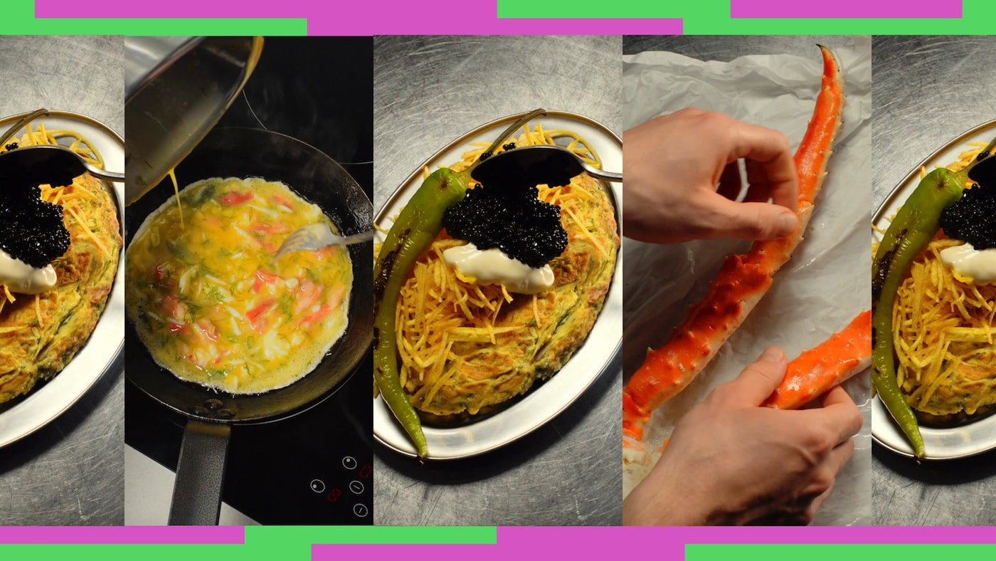 DeadHungry crab omelette recipe