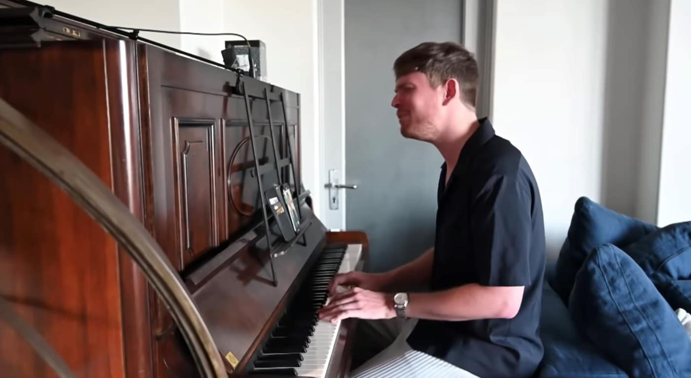 James Blake covers Joni Mitchell on Corden