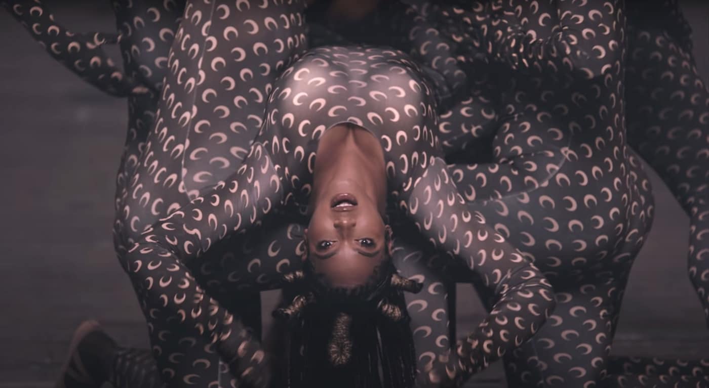 Beyonce Black is King Marine Serre moon print bodysuit