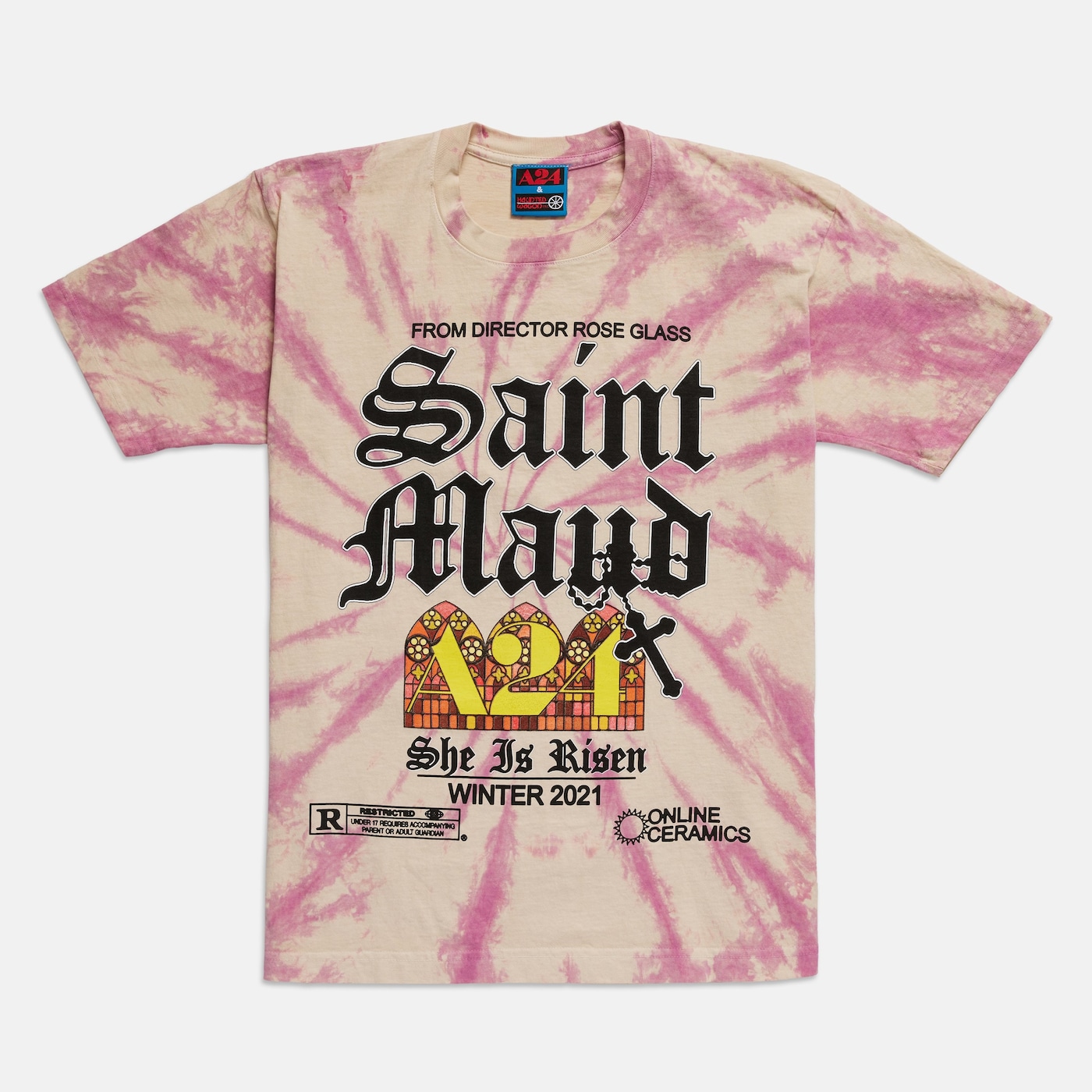 Saint Maud stained glass tee, A24