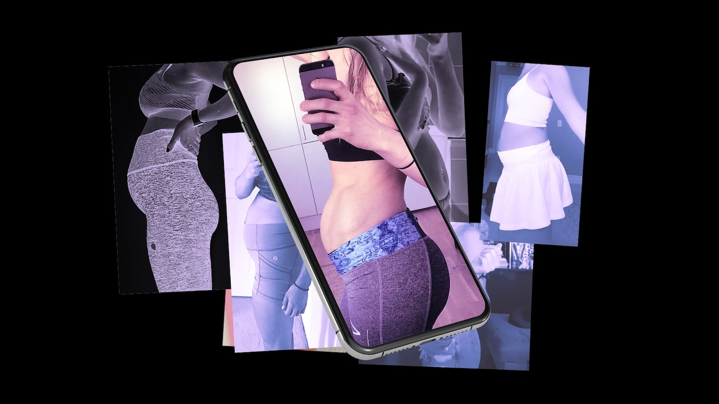 Bloating before after Instagram TikTok