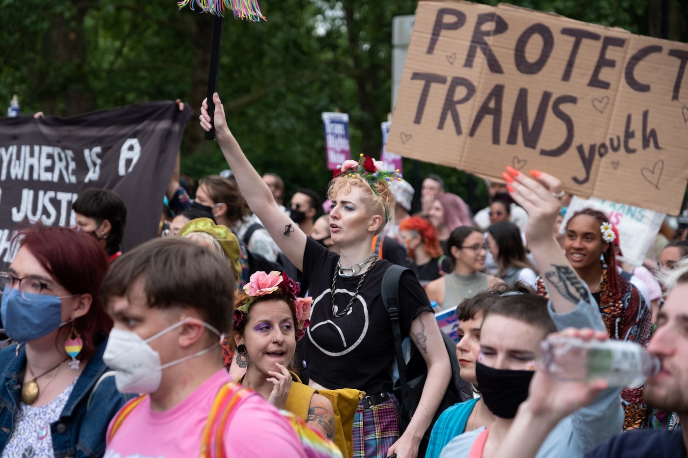 trans youth protest