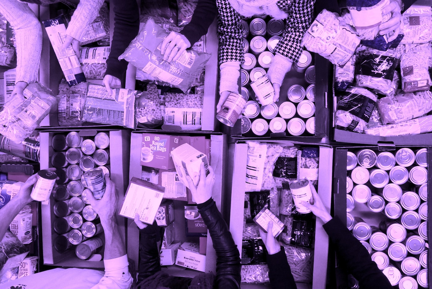 27_Foodbank Warehouse - Food Sorting by Volunteers