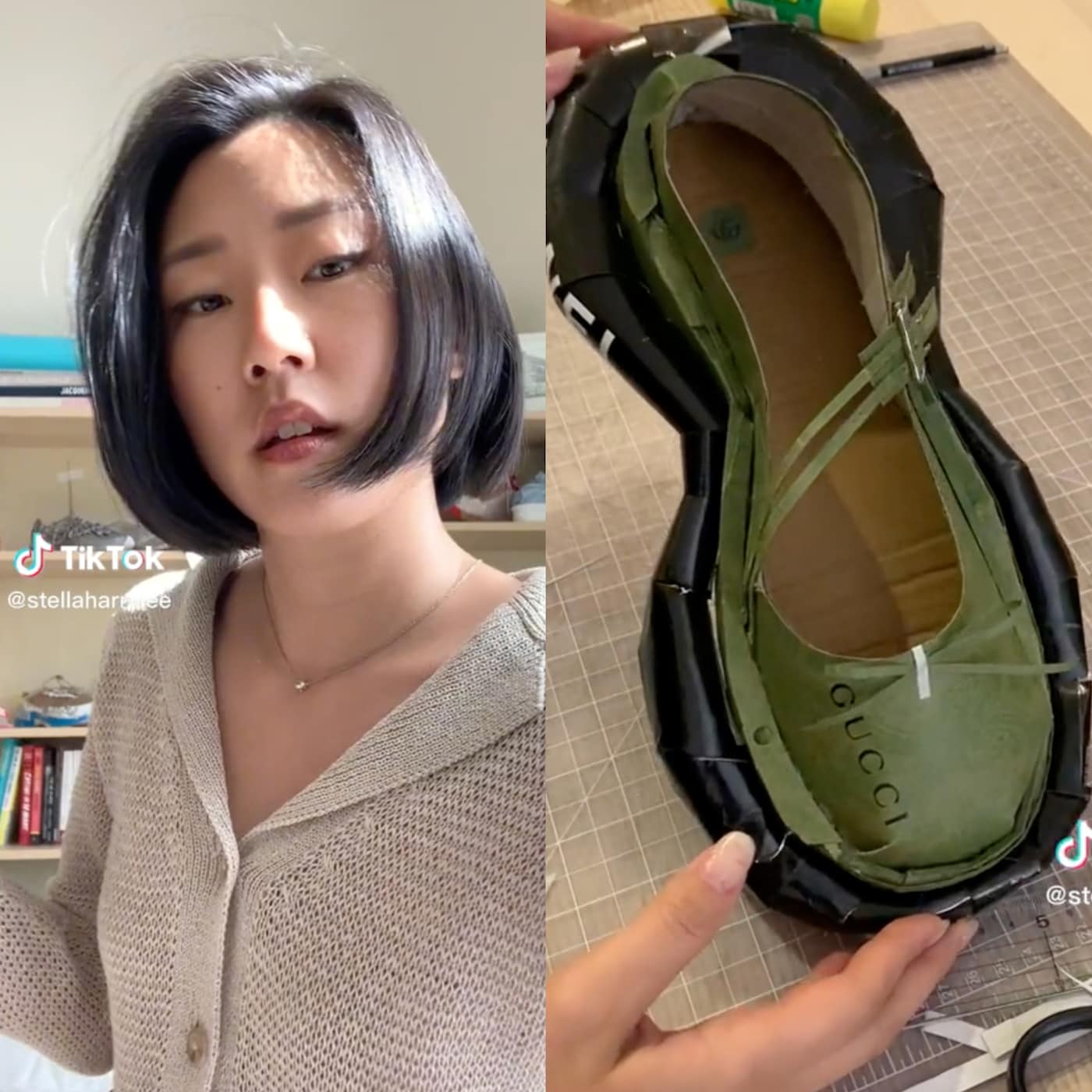 TikTok Stella Lee bootleg shoes