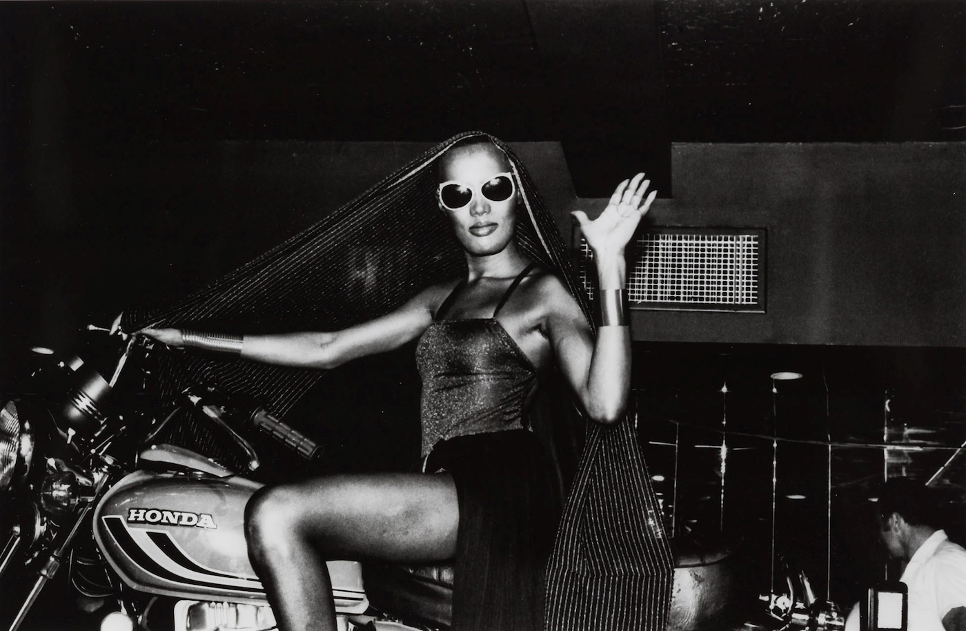 Ming Smith, “Grace on Motor Cycle” (1978)