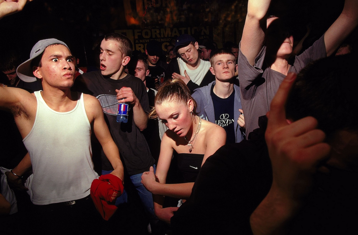 Young clubbers dancing at Dekefex