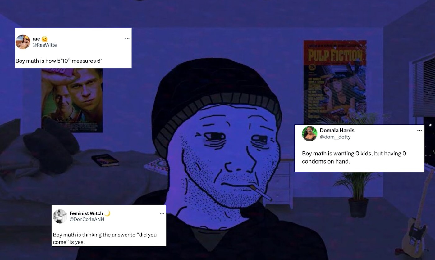 Boy math doomer collage