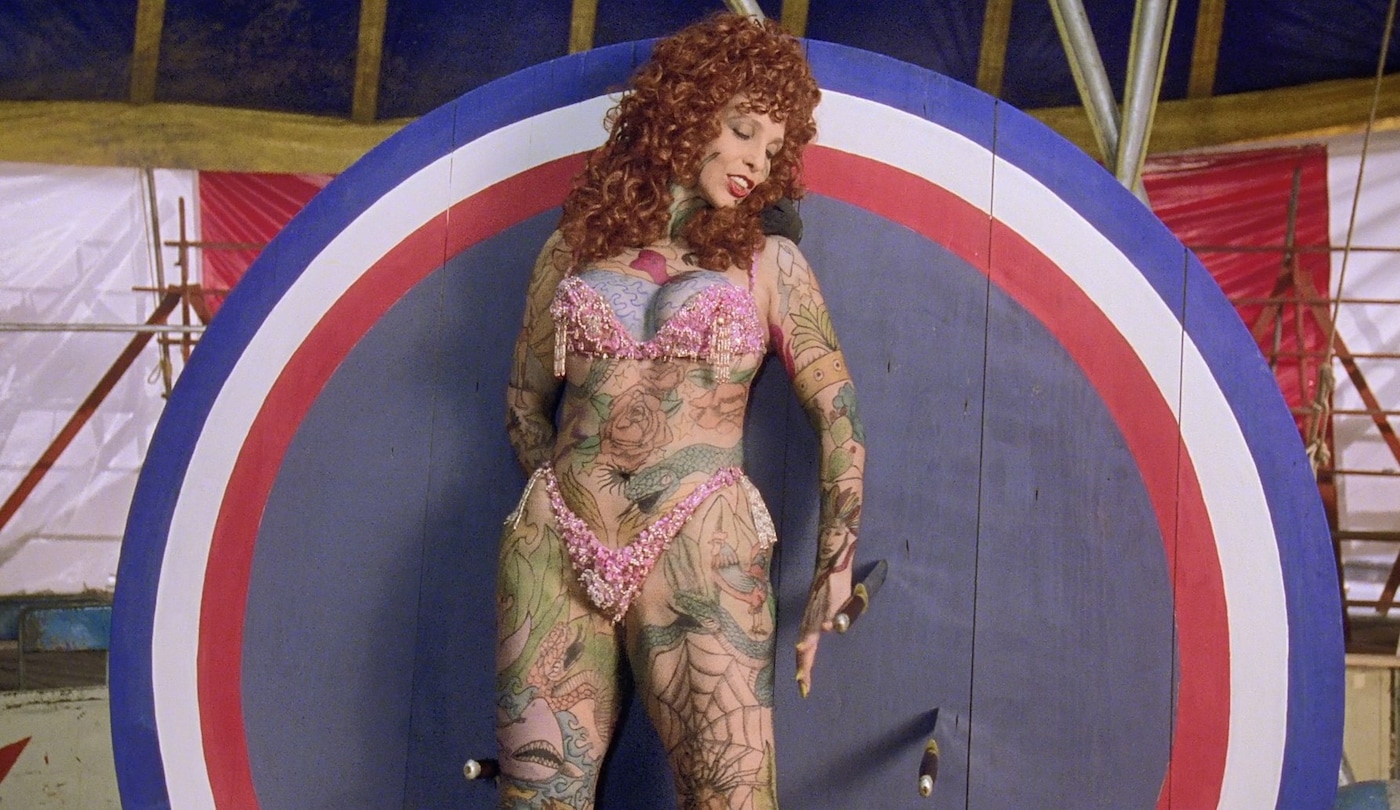 Santa Sangre circus clown makeup beauty