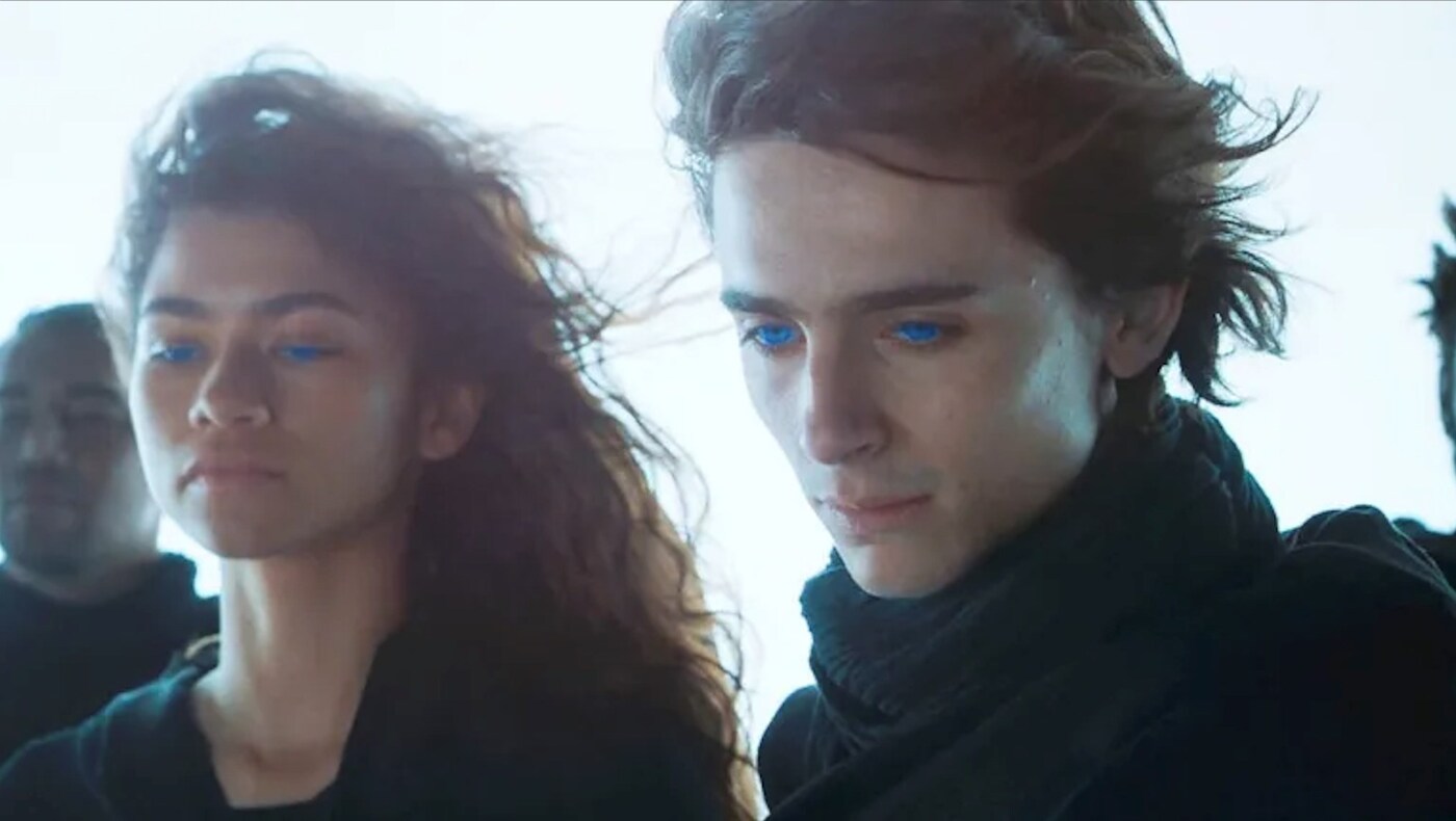 Zendaya and Timothée Chalamet in Dune