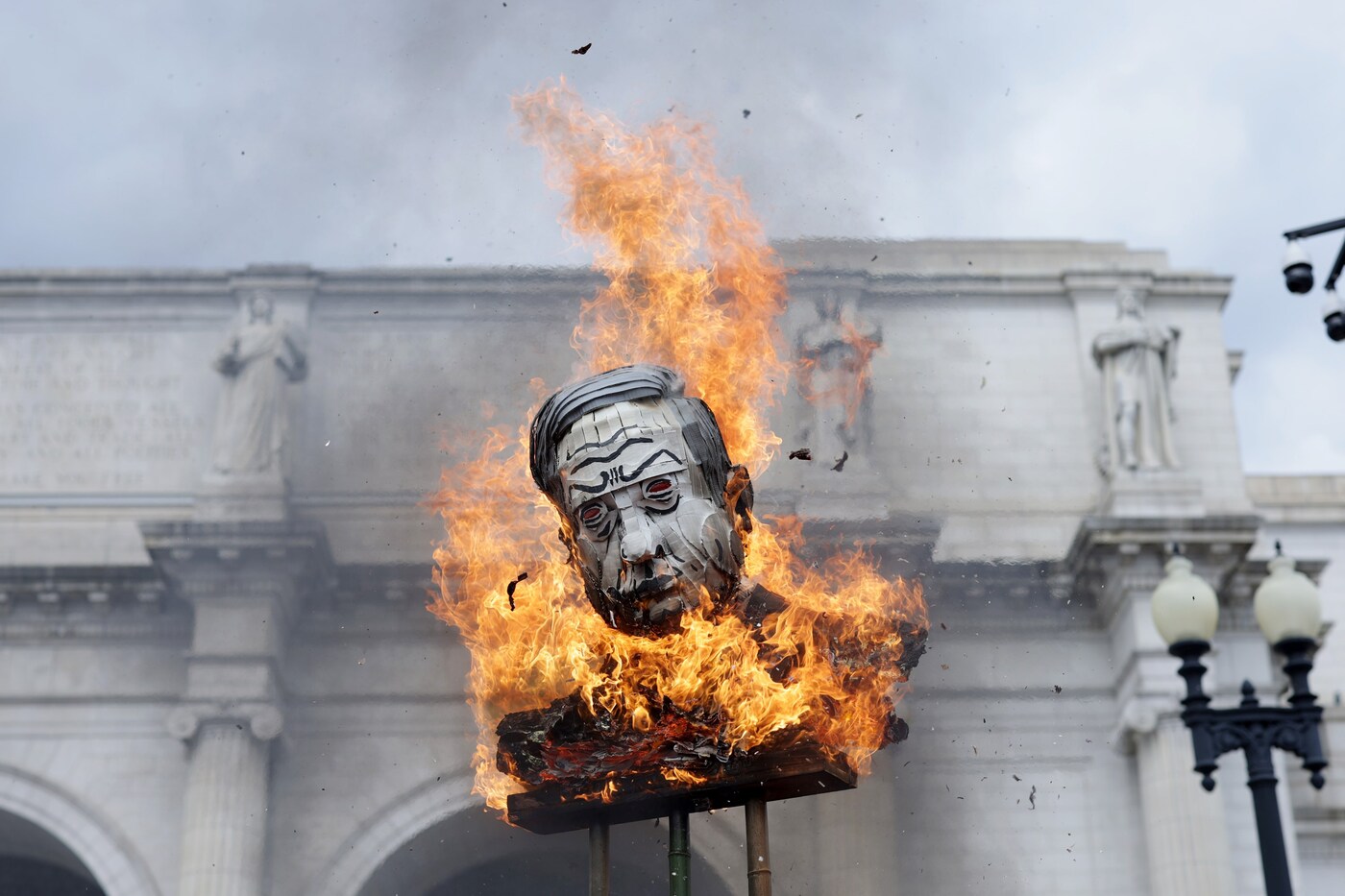 Activists Demonstrate Israeli Prime Minister Netanyahu