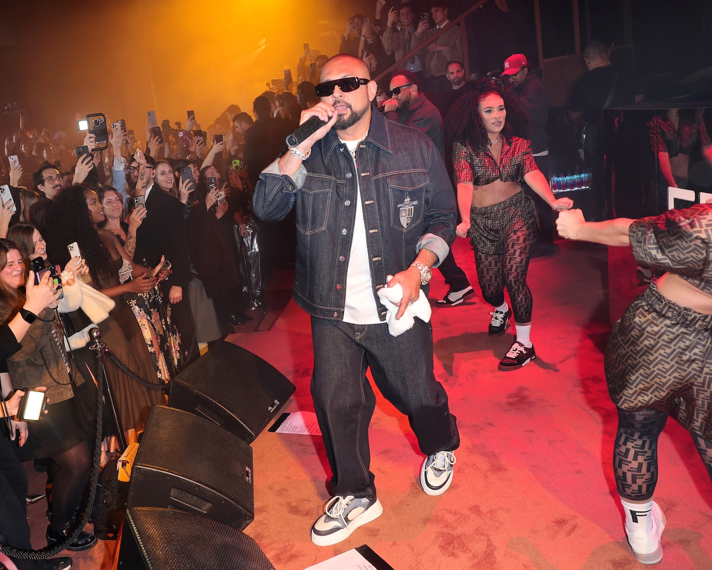 Sean Paul performing at Fendi's 100th birthday