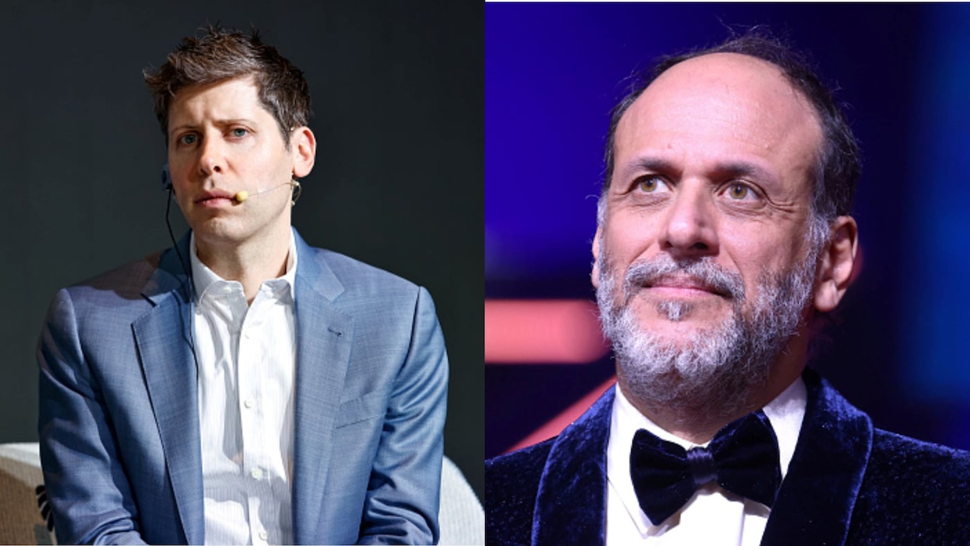 Sam Altman and Luca Guadagnino