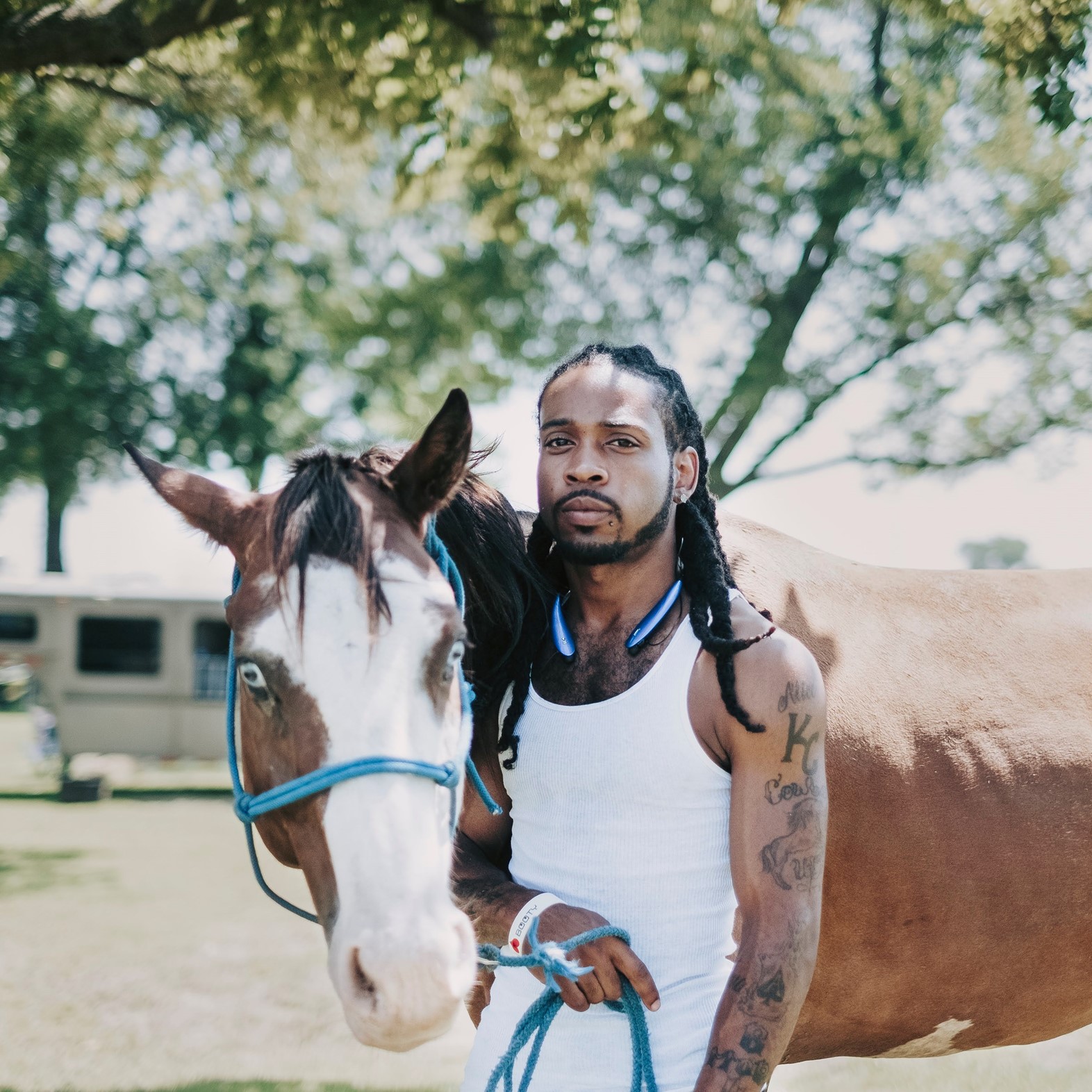 Black Cowboys Matter': Horseback protesters who grew up with George Floyd  lead the line in Houston