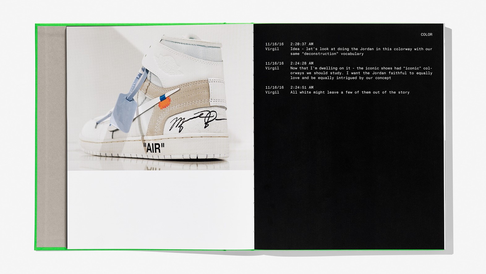 Virgil Abloh's new book 'ICONS' goes deep on his game-changing Nike collab