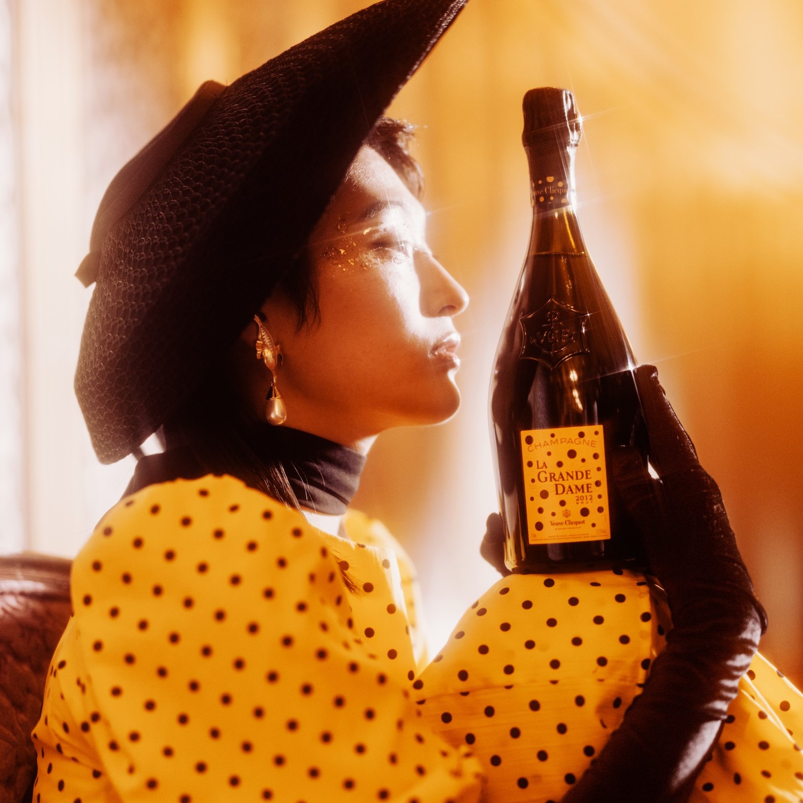 Yayoi Kusama Collaborates with Veuve Clicquot on a Redesigned Champagne - V  Magazine