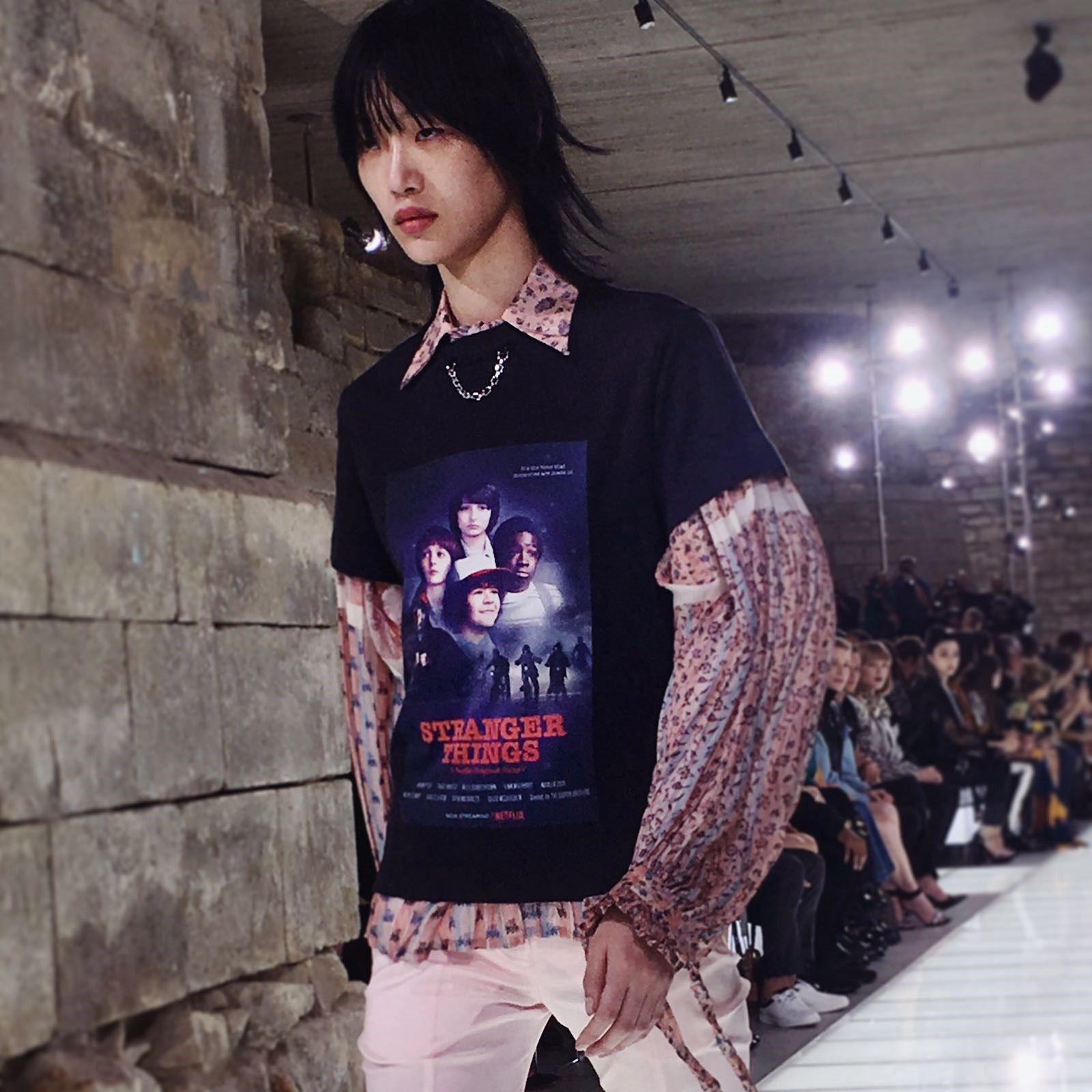 Sora Choi walks the runway during the Louis Vuitton Ready to Wear