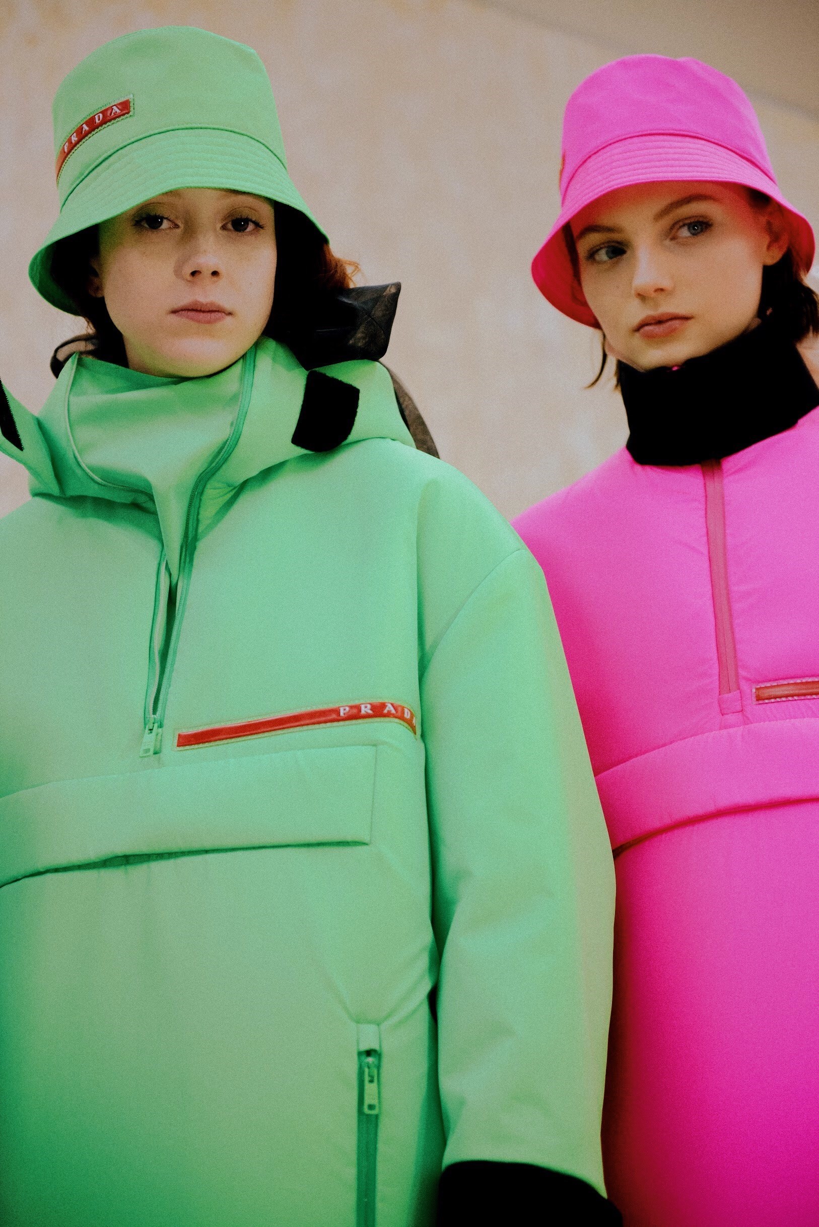 Cool girls are rocking the fluorescent trend with this Prada neon