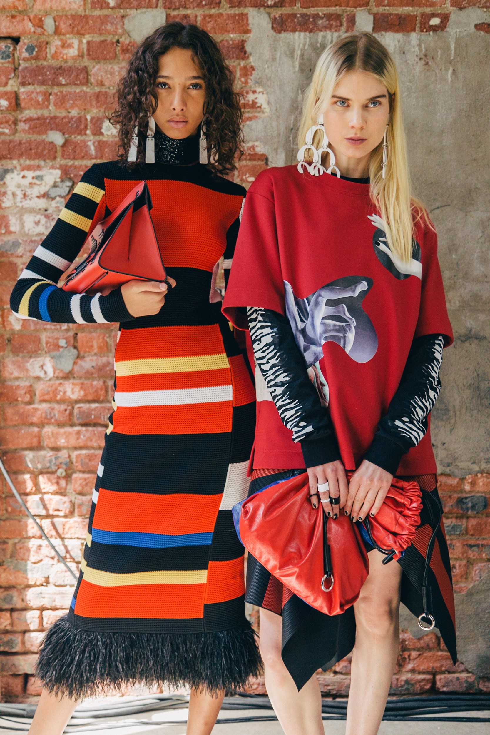 Proenza Schouler show a colourful collage of ideas for SS17