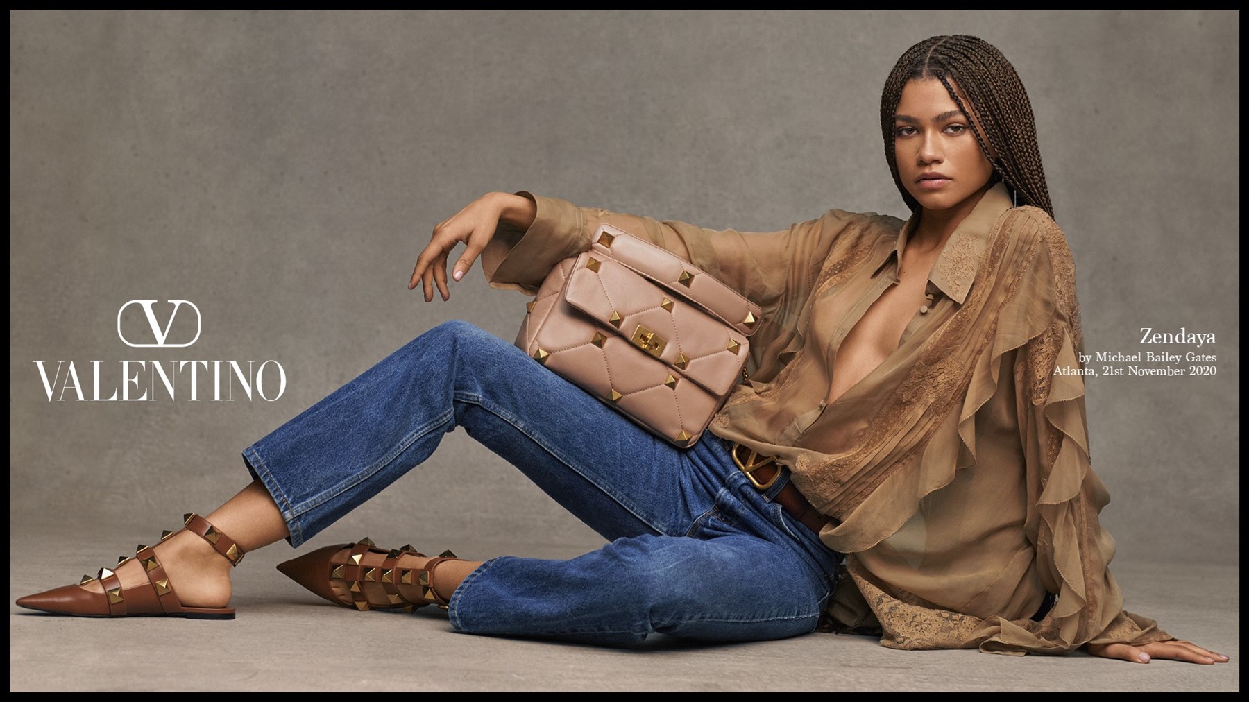 Zendaya Carries Valentino's New It Bag in the Brand's Latest Campaign –  Euphoria Rockstud