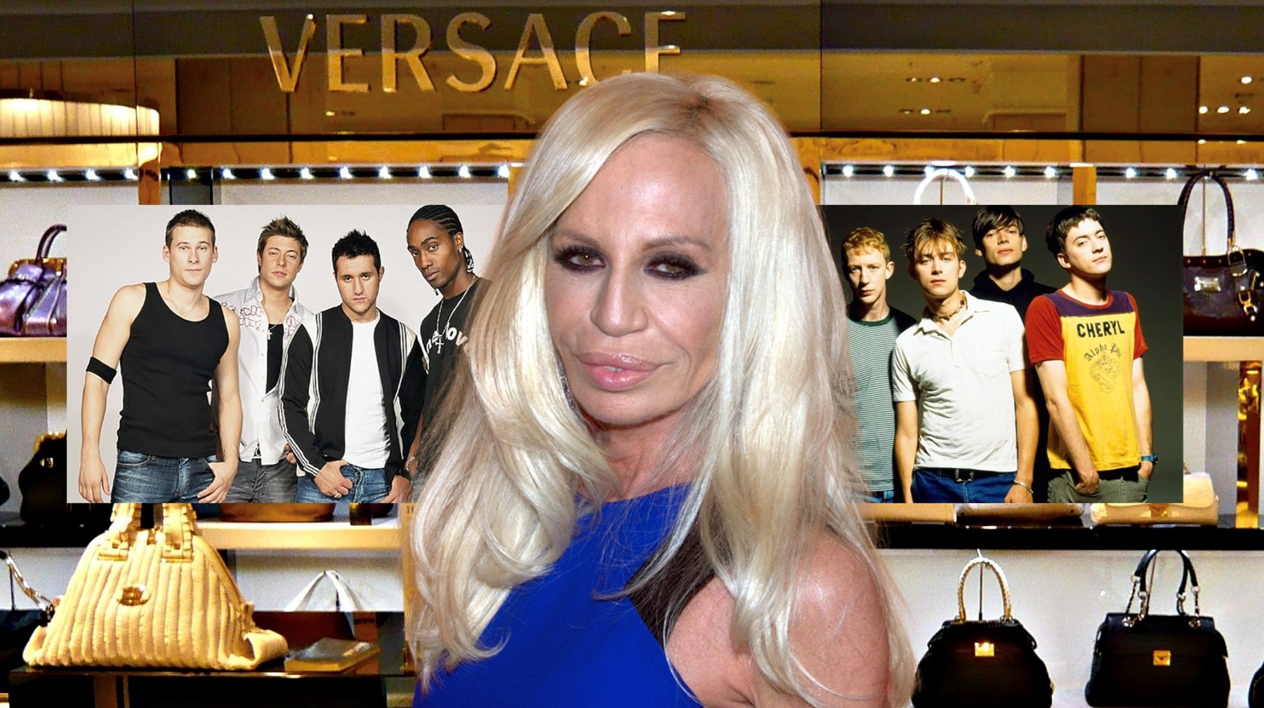 Donatella Versace launches her new Perfume, Versace, exclusively at  Harrods, London Stock Photo - Alamy