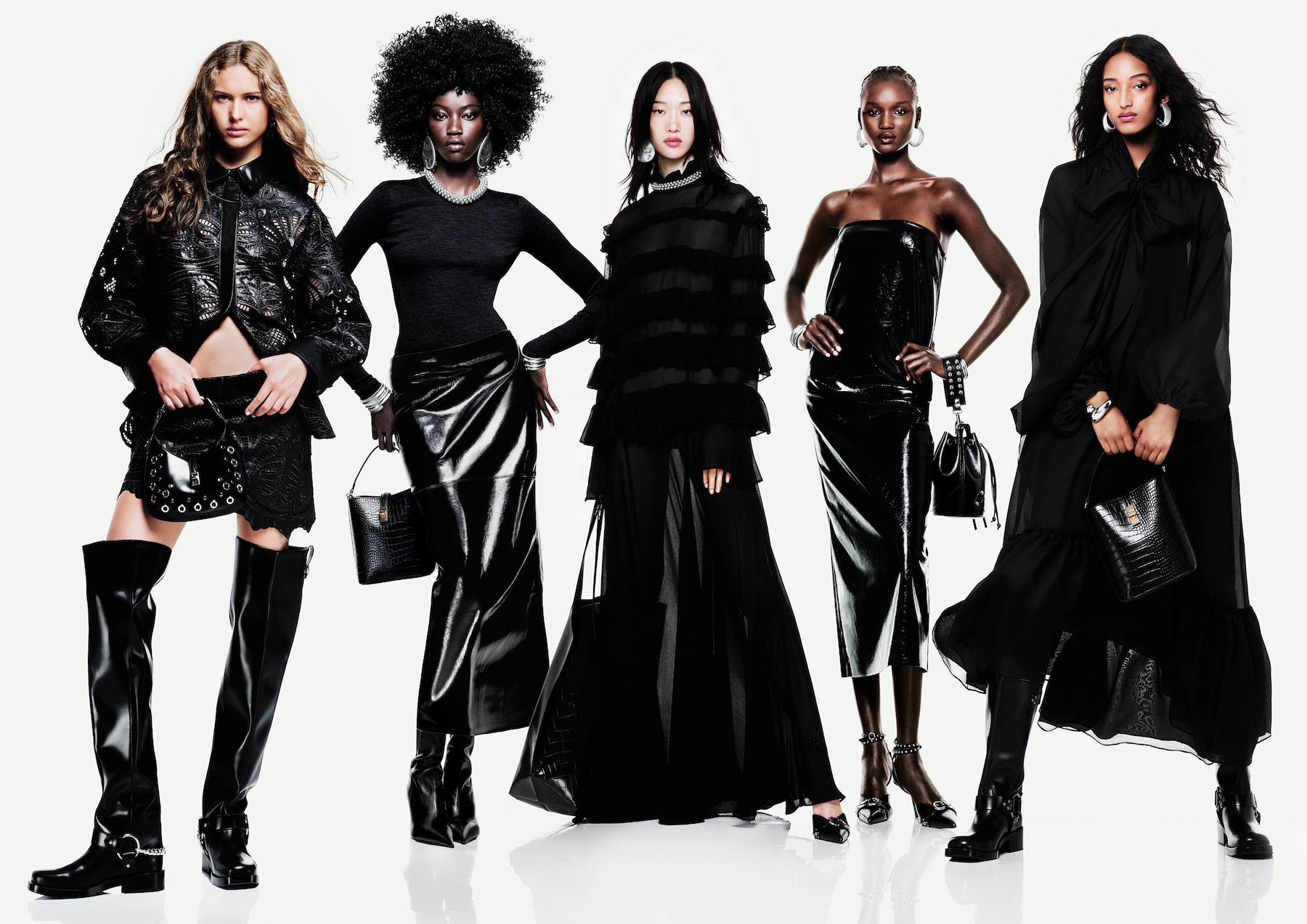 Mona Tougaard and Anok Yai channel neo-noir opulence in