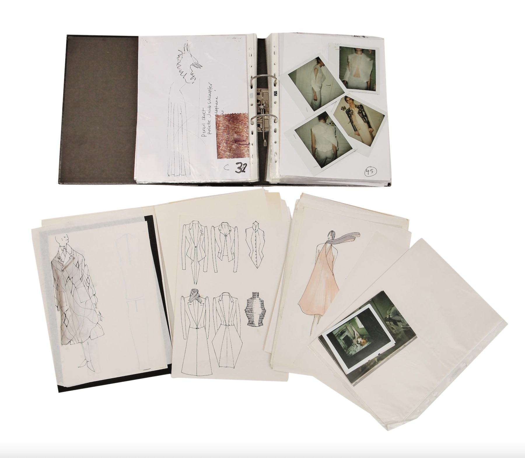 A stash of Alexander McQueen's sketchbooks just got sold at