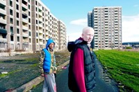 Fifth Element walking through the old Ballymun Tow 4