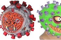 Coronavirus Halloween masks, Amazon