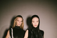 Backstage at the Prada AW20 fashion show 28 27