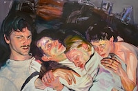 Naila Hazell, Holding Vitality, 2022, Oil and Acry