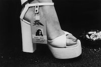 Bianca Jagger at a Rolling Stones Concert, 1975