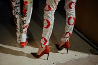Vivienne Westwood AW15 Dazed runway Womenswear heels red 20