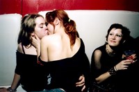 Two girls kissing NagNagNag at Ghetto May 2003 5