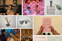 Wes Anderson Grand Budapest hotel collage Annie Atkins