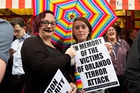 Orlando shooting Soho vigil, photographs by Alice Zoo, Dazed 11