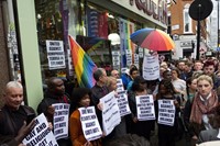 Orlando shooting Soho vigil, photographs by Alice Zoo, Dazed 20