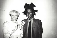 Andy and Basquiat at The Factory 1982 2