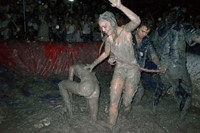 Great American Mud Wrestle LA Lotta Volkova Lily Rose Depp 1