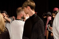 Nicomede Talavera SS15 Mens collections, Dazed backstage 8