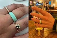 3. We try the Pear ring 